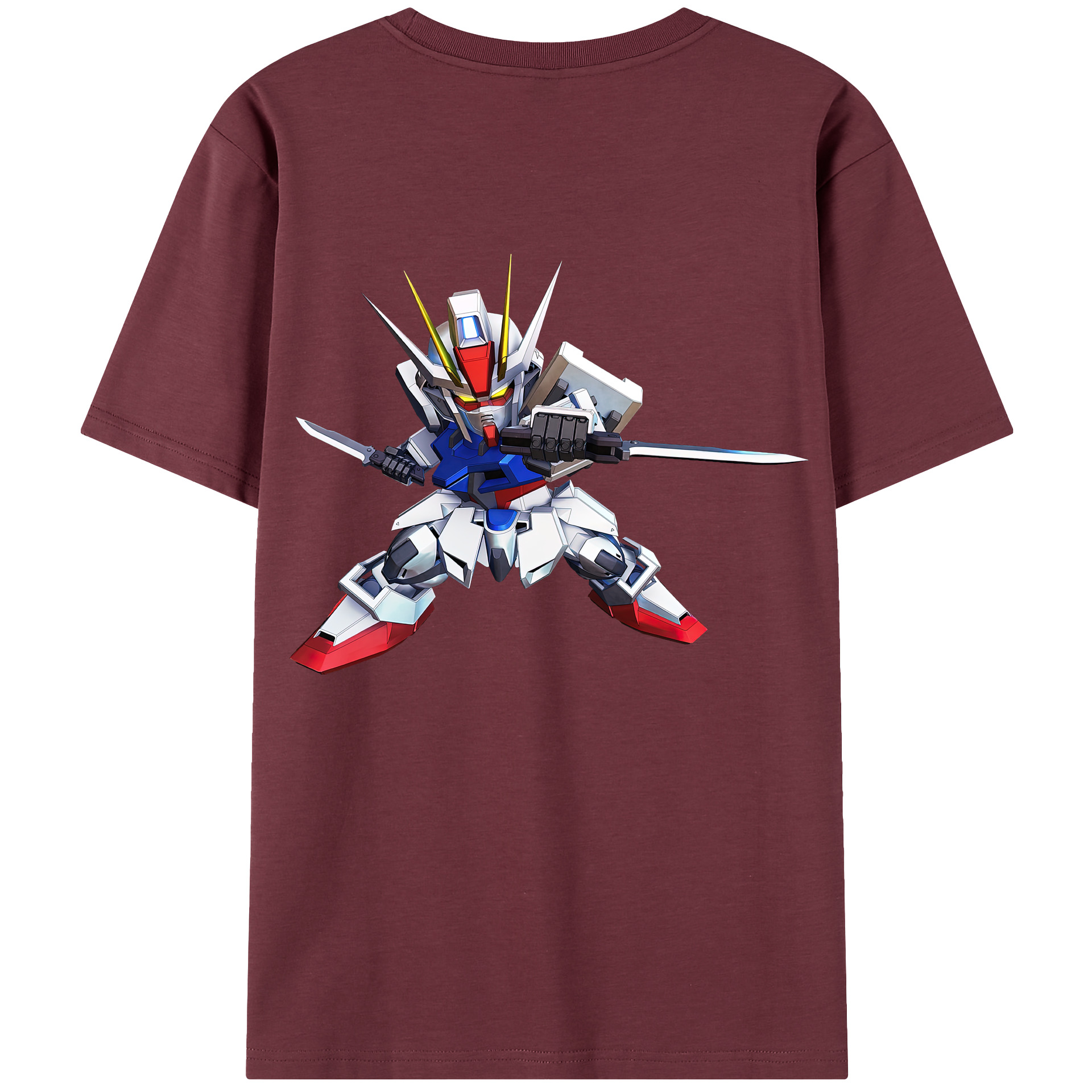 （画像用） 機動戦士ガンダム Mobile Suit Gundam 綿100％半袖Tシャツ（背面プリント）